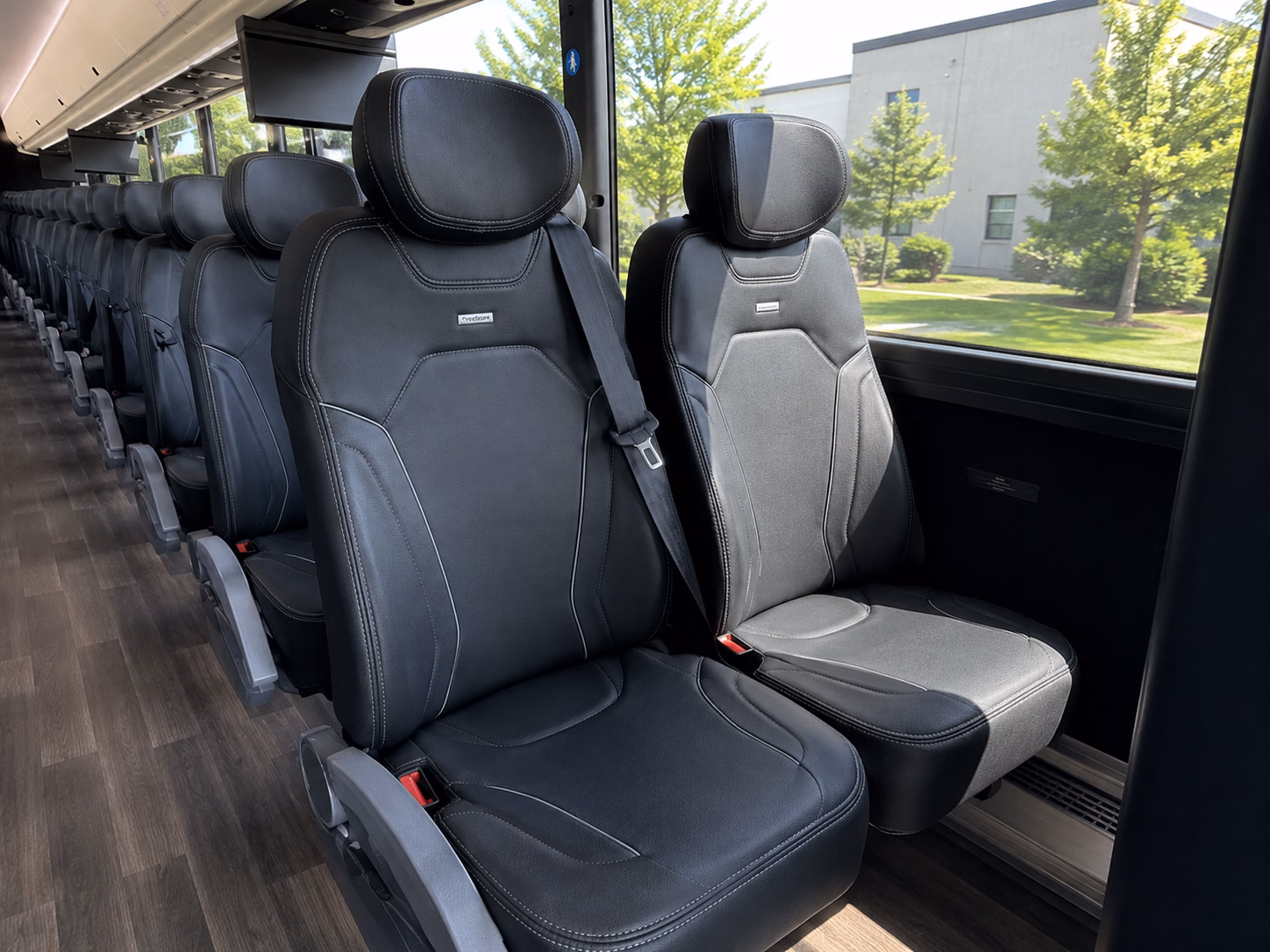 columbus charter bus shuttles for aflac tsys and downtown corporate campuses